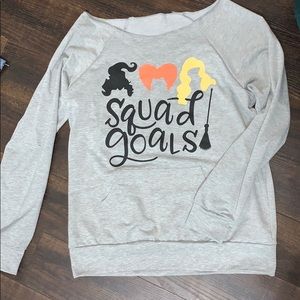 Halloween Hocus Pocus sweater with arm pocket